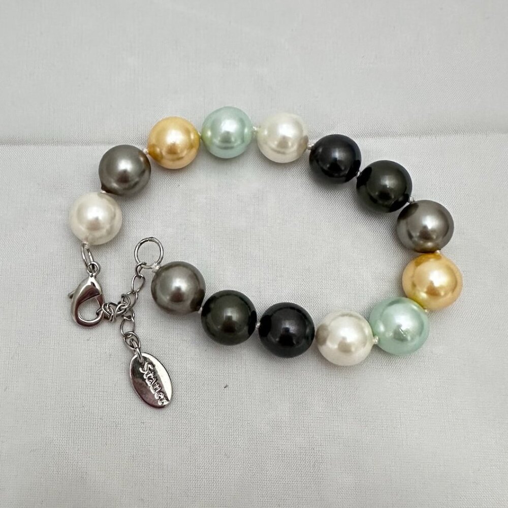 Stauer Multi-Colored Pearl Adjustable Bracelet - image 7